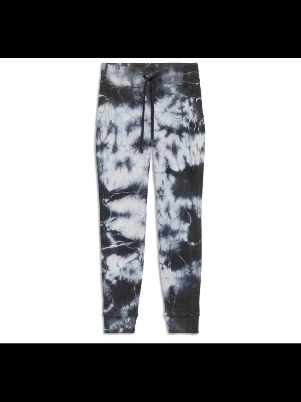 lululemon athletica Black & White Tie-Dye Jogger Sweatpants